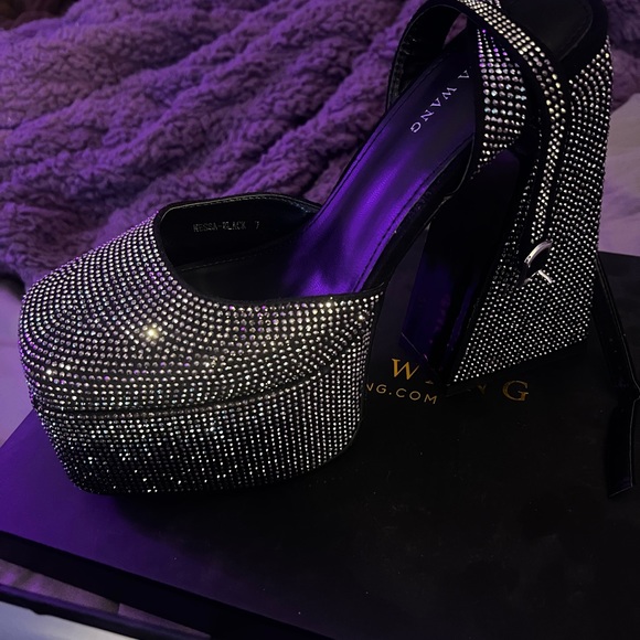 Azalea Wang Rhinestone Platforms - Picture 2 of 6